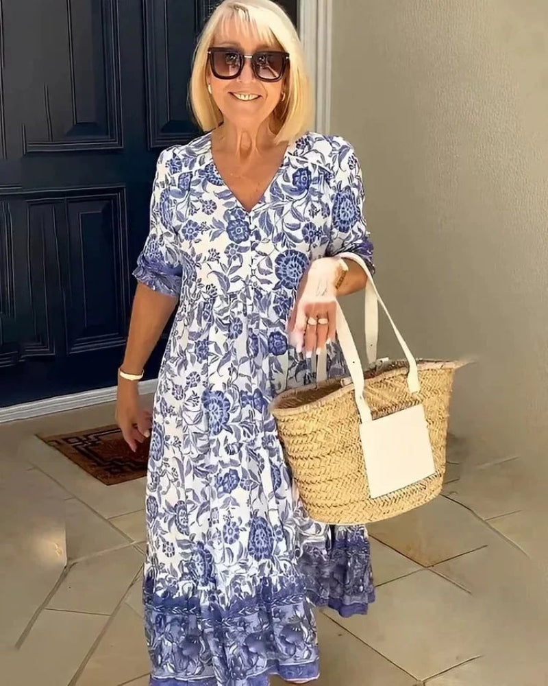 NAYLA – Bohemian Flower Dress