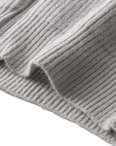 Four Seasons Merino Wool Zipped Cardigan