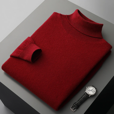 Archie Merino Wool Roll-Neck Sweater