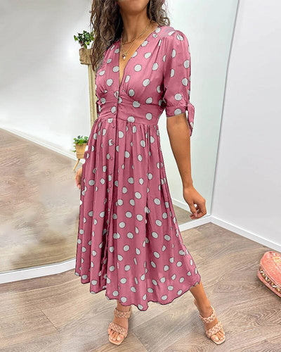 VIOLLETA - Dress with V-neckline