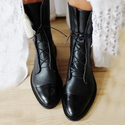 Isabella - Elegant Leather Heeled Boots