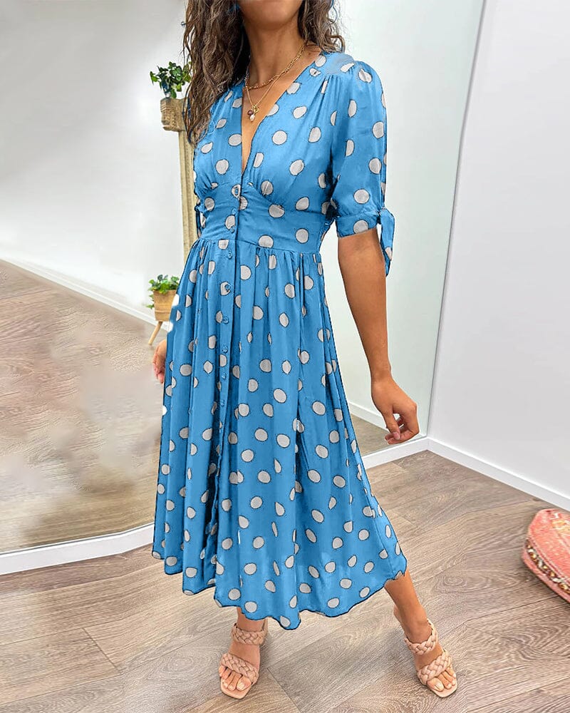 VIOLLETA - Dress with V-neckline