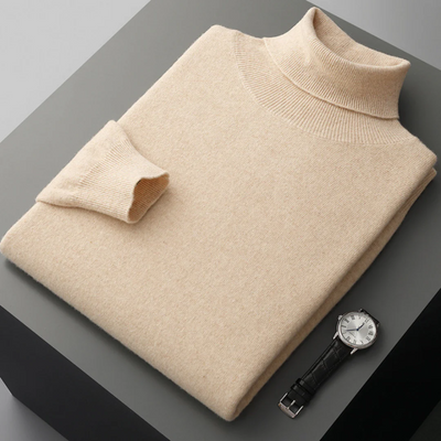Archie Merino Wool Roll-Neck Sweater