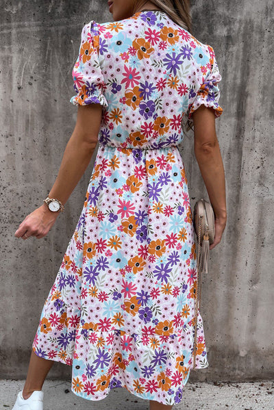 DANIQUE™ - Ruffled Maxi Dress with V-Neck