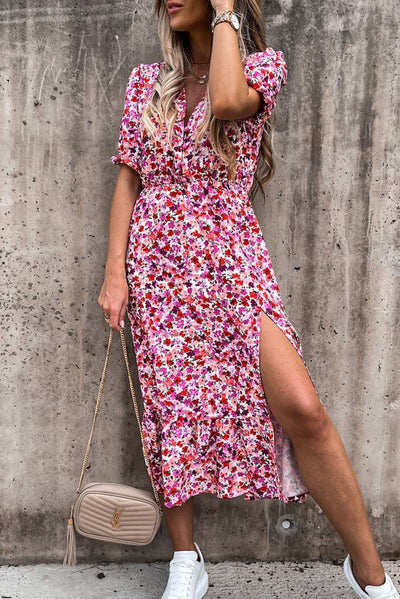 DANIQUE™ - Ruffled Maxi Dress with V-Neck