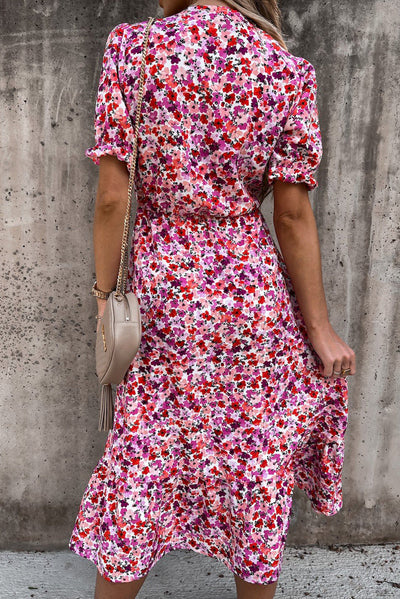 DANIQUE™ - Ruffled Maxi Dress with V-Neck