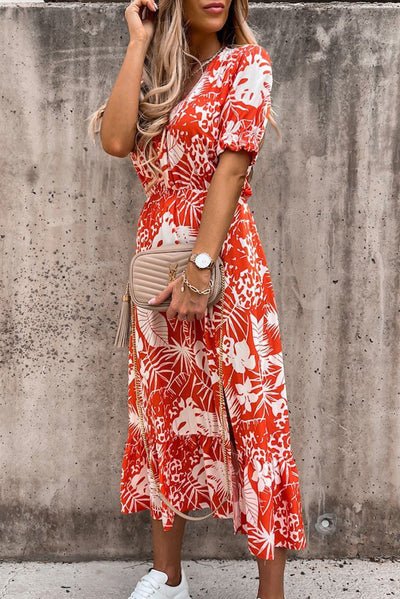 DANIQUE™ - Ruffled Maxi Dress with V-Neck