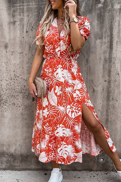 DANIQUE™ - Ruffled Maxi Dress with V-Neck