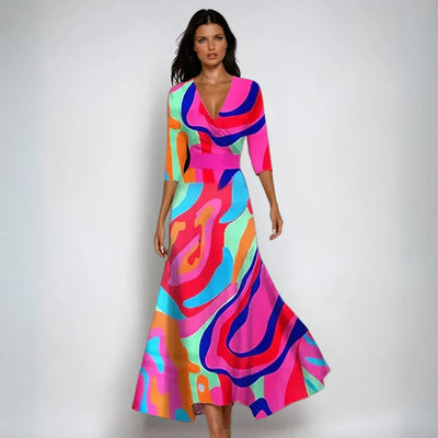 FELIA™ - Long Wrap Dress