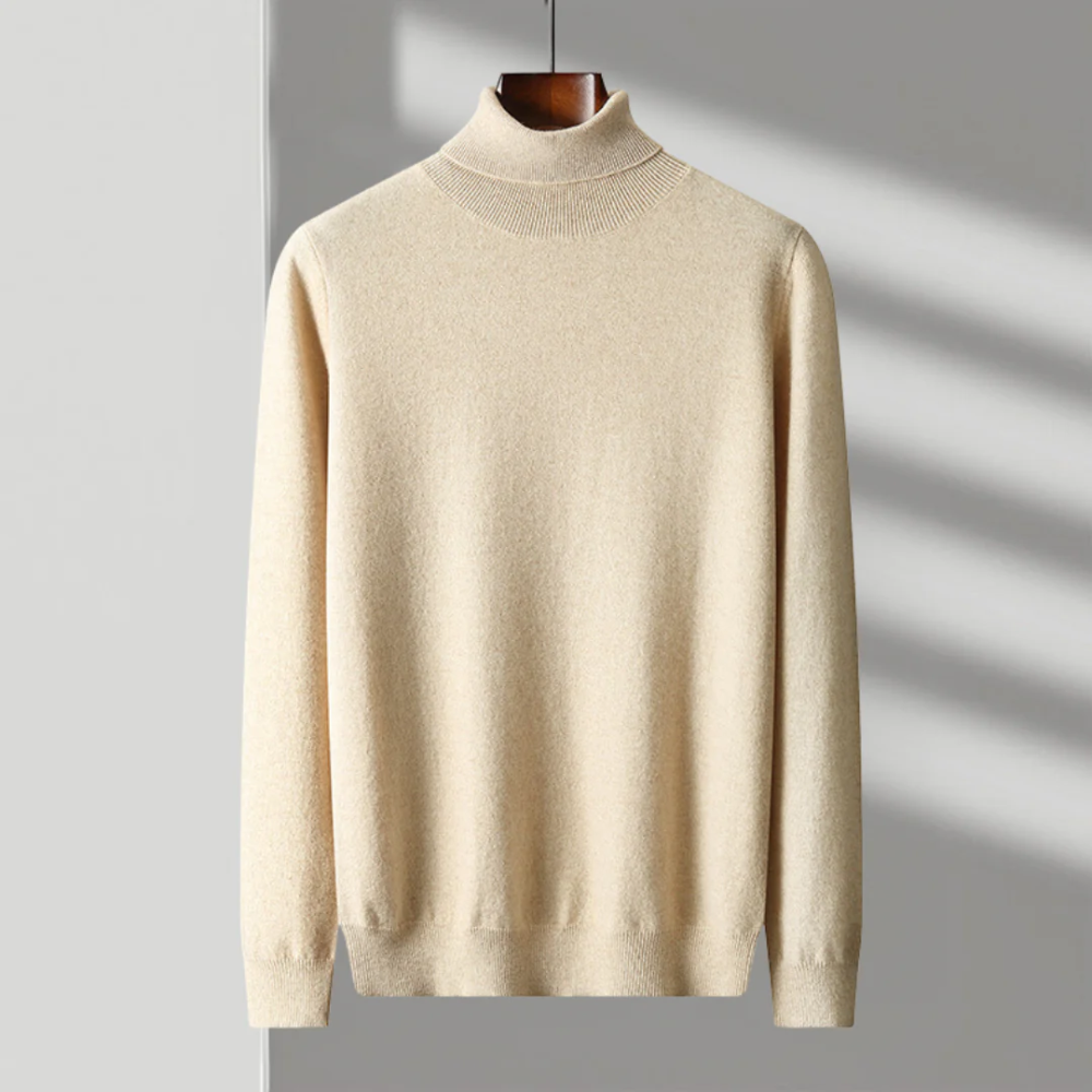 Archie Merino Wool Roll-Neck Sweater