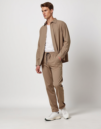 AIDEN - Beige Two-Piece Set