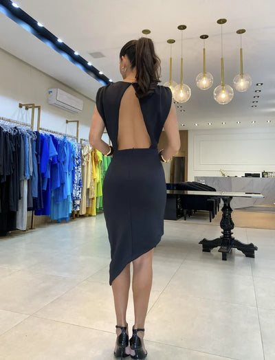 BRITT - Half-Moon Midi Dress