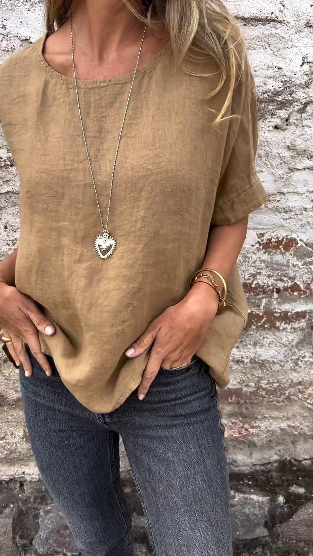 MARIANNE - Linen Hemdblouse