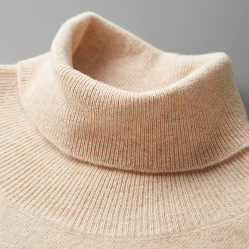 Archie Merino Wool Roll-Neck Sweater