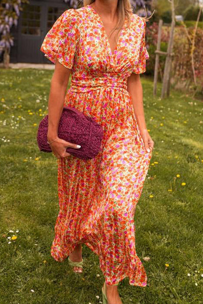 SUSANNE - Timeless V-Neck Goddess Dress