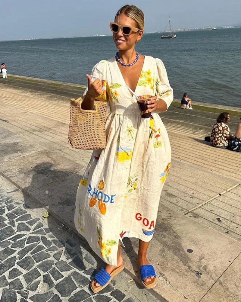 RHODE™ - Printed Maxi Dress