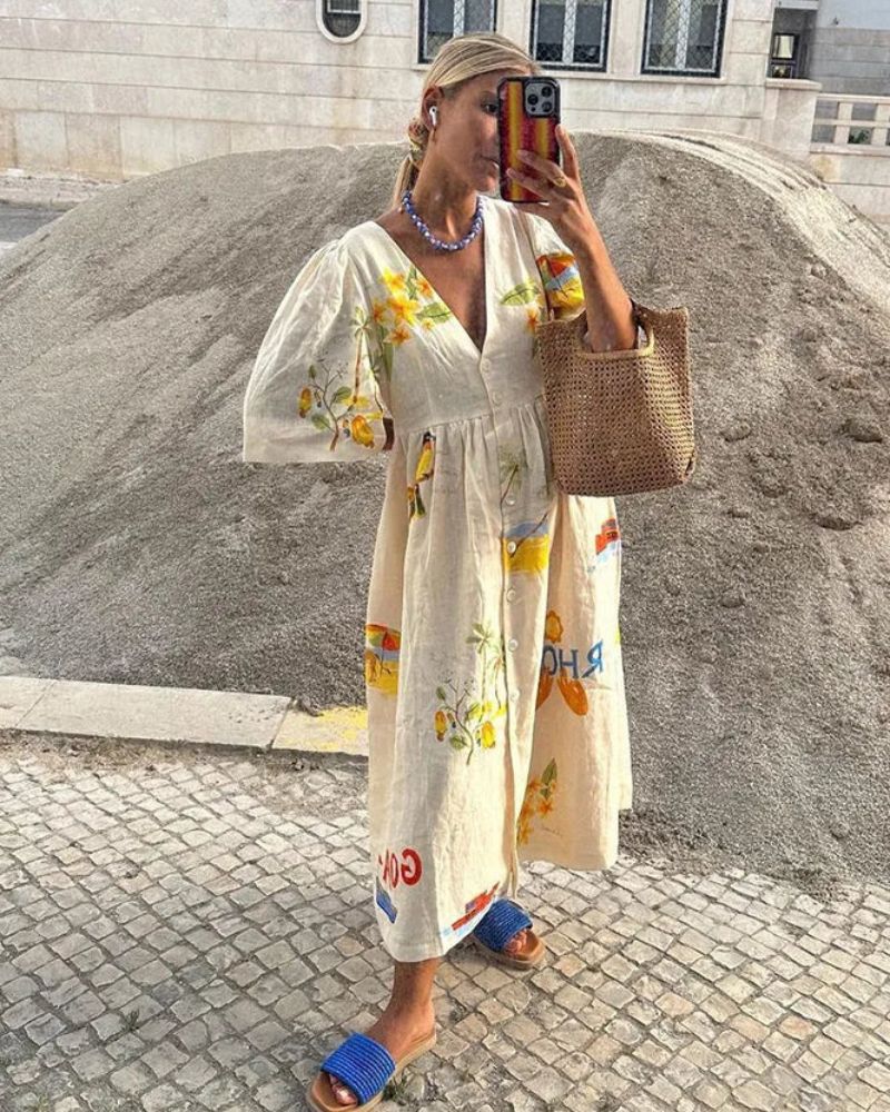 RHODE™ - Printed Maxi Dress