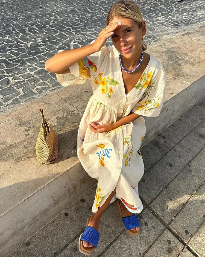 RHODE™ - Printed Maxi Dress