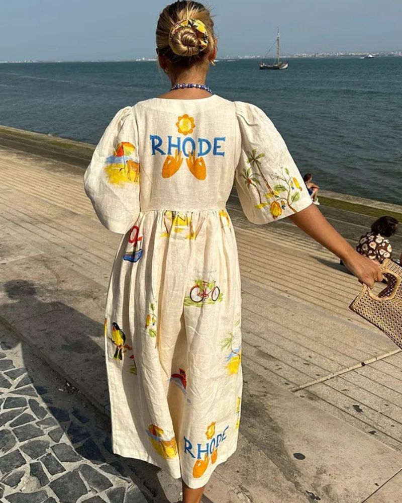 RHODE™ - Printed Maxi Dress