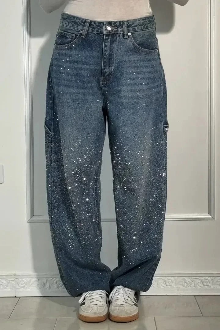 MERLE - Hose with high waist and wide leg