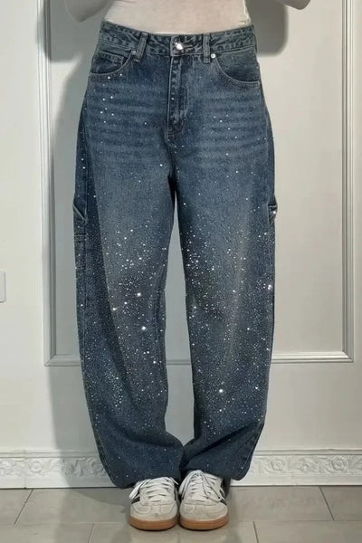 MERLE - Hose with high waist and wide leg