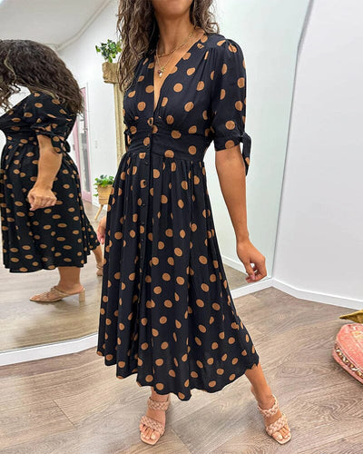 VIOLLETA - Dress with V-neckline
