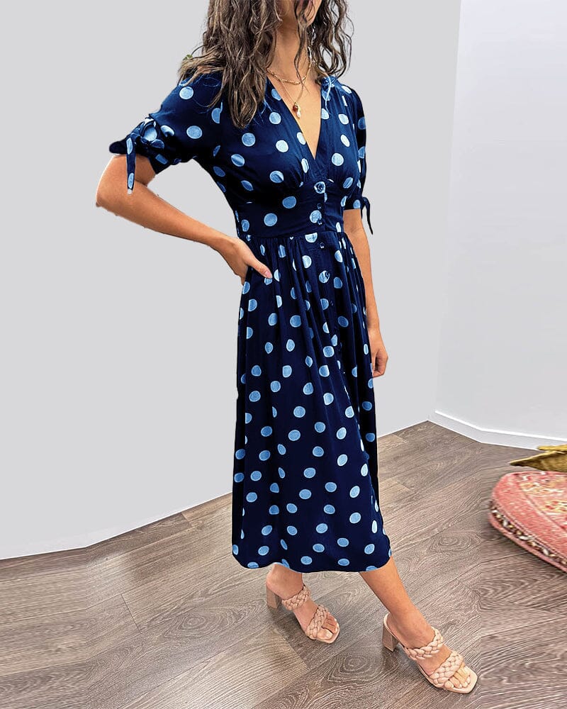 VIOLLETA - Dress with V-neckline