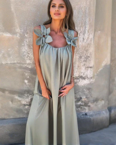 BLUMA™ - Embroidered Maxi Dress