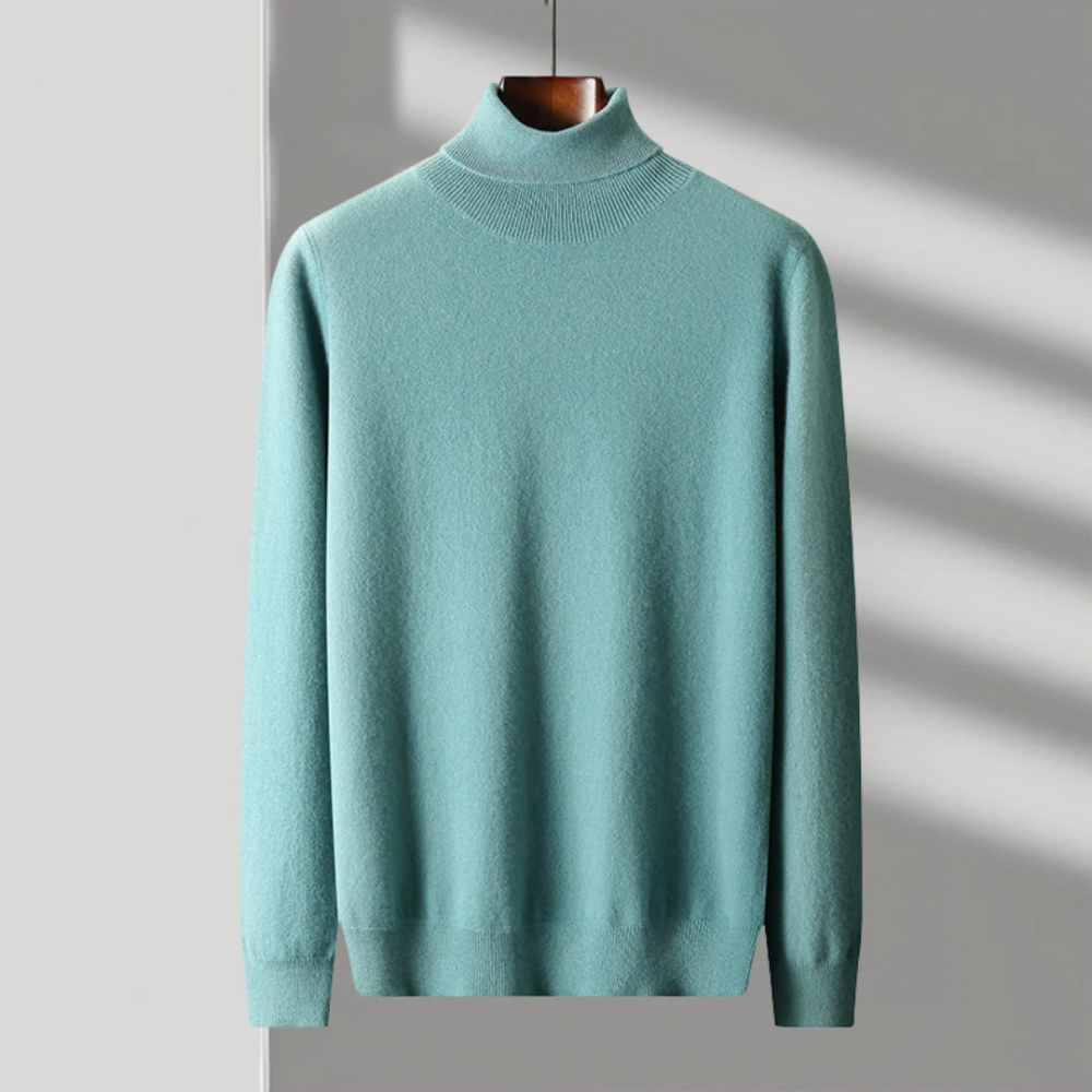 Archie Merino Wool Roll-Neck Sweater