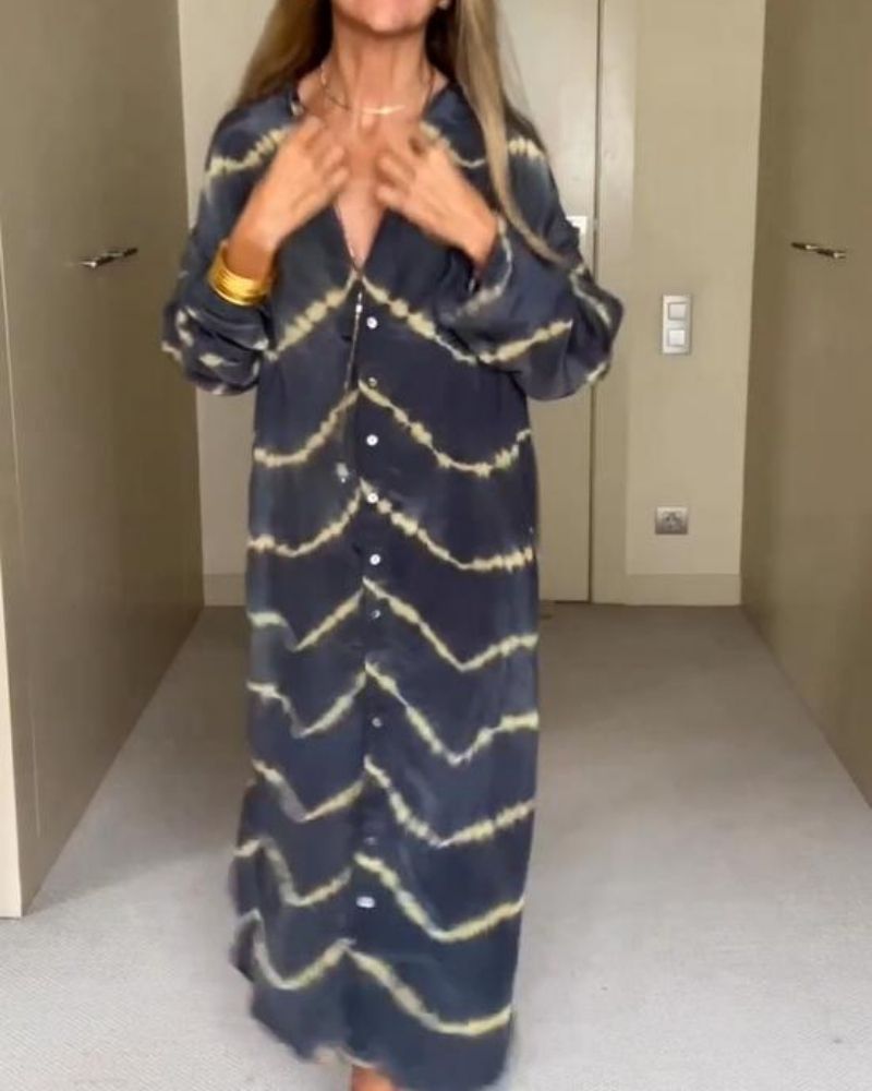 ELENOR™ - Boho Striped Maxi Dress