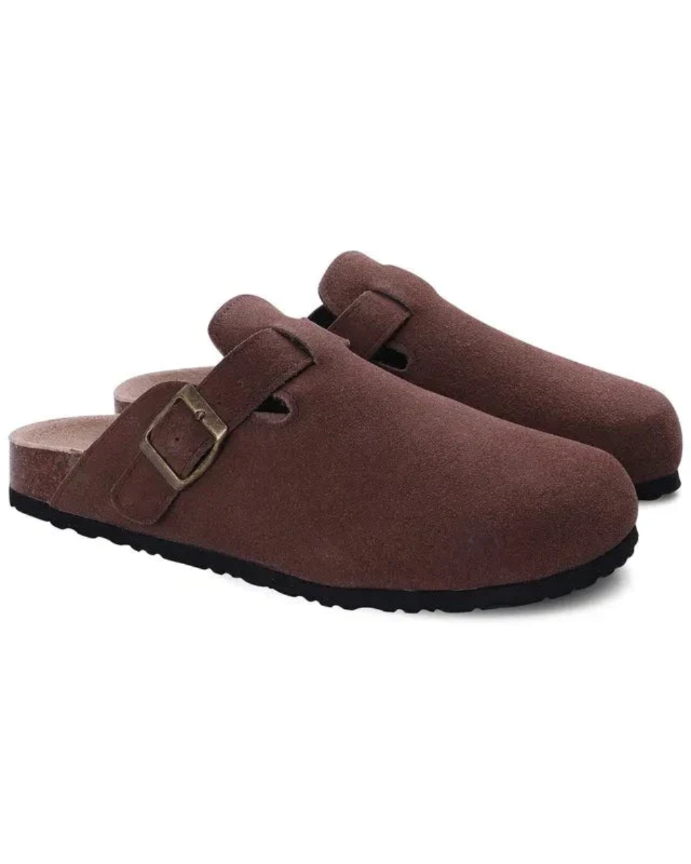 Matthew Oxford Suede Block Heel Clog