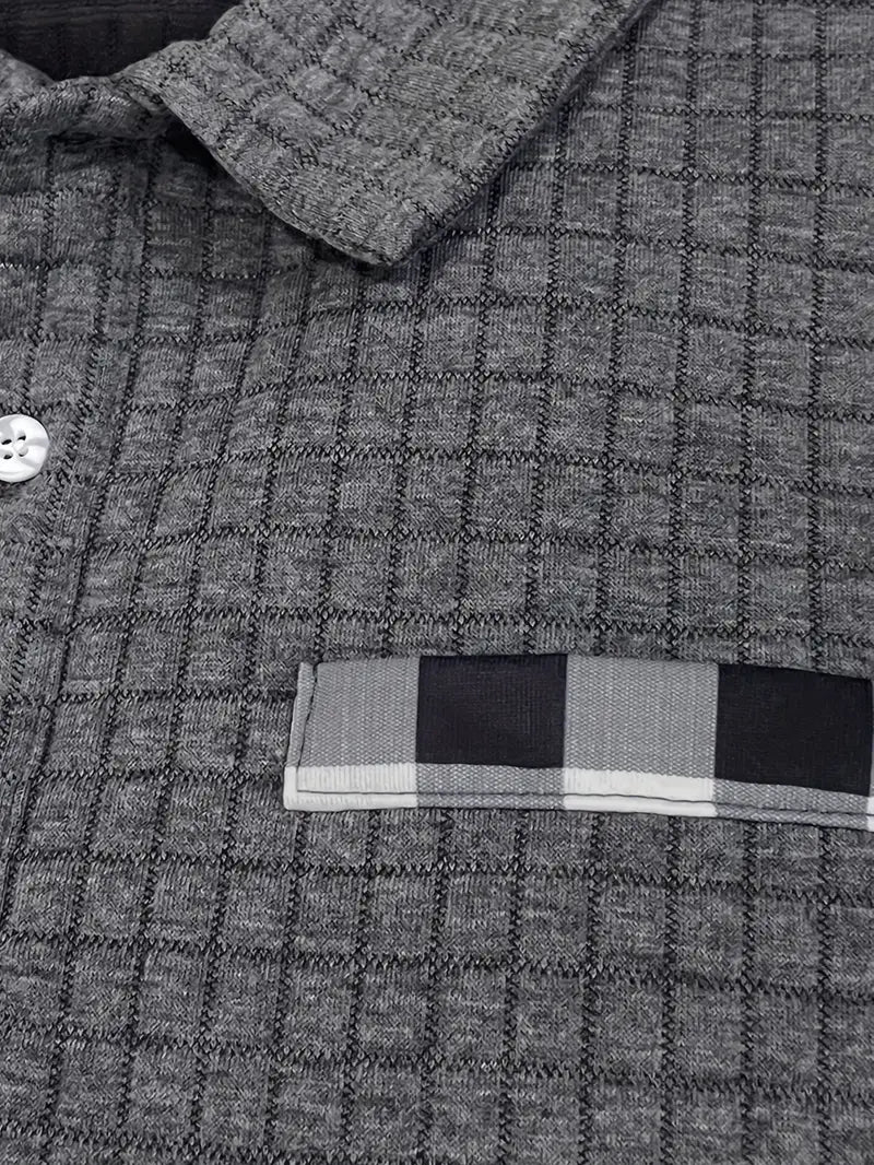 Ribbed Polo Shirt Pullover