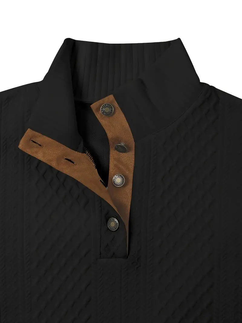 Elegant Button Pullover