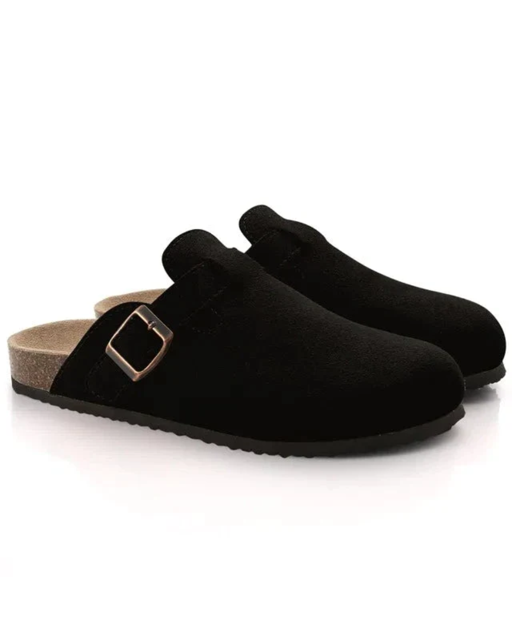 Matthew Oxford Suede Block Heel Clog