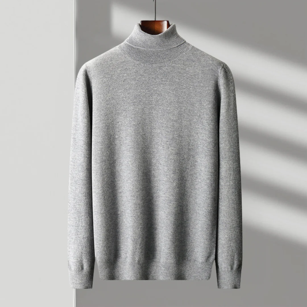 Archie Merino Wool Roll-Neck Sweater