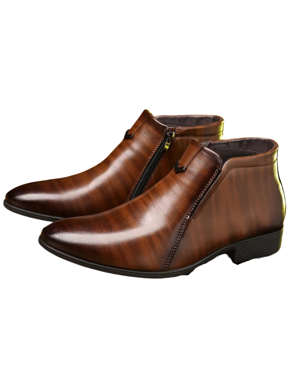 Michael Zip-Up Leather Boots