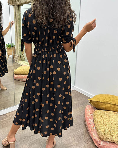 VIOLLETA - Dress with V-neckline