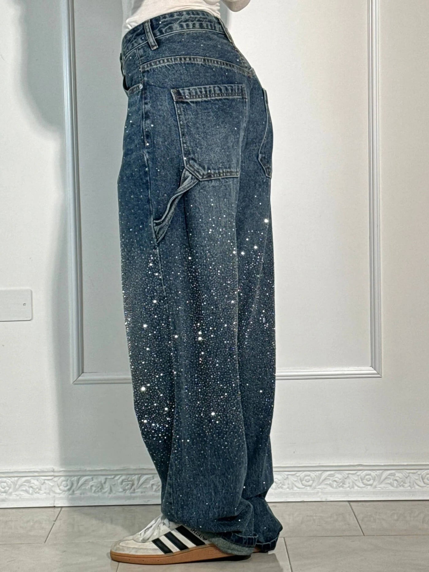 MERLE - Hose with high waist and wide leg