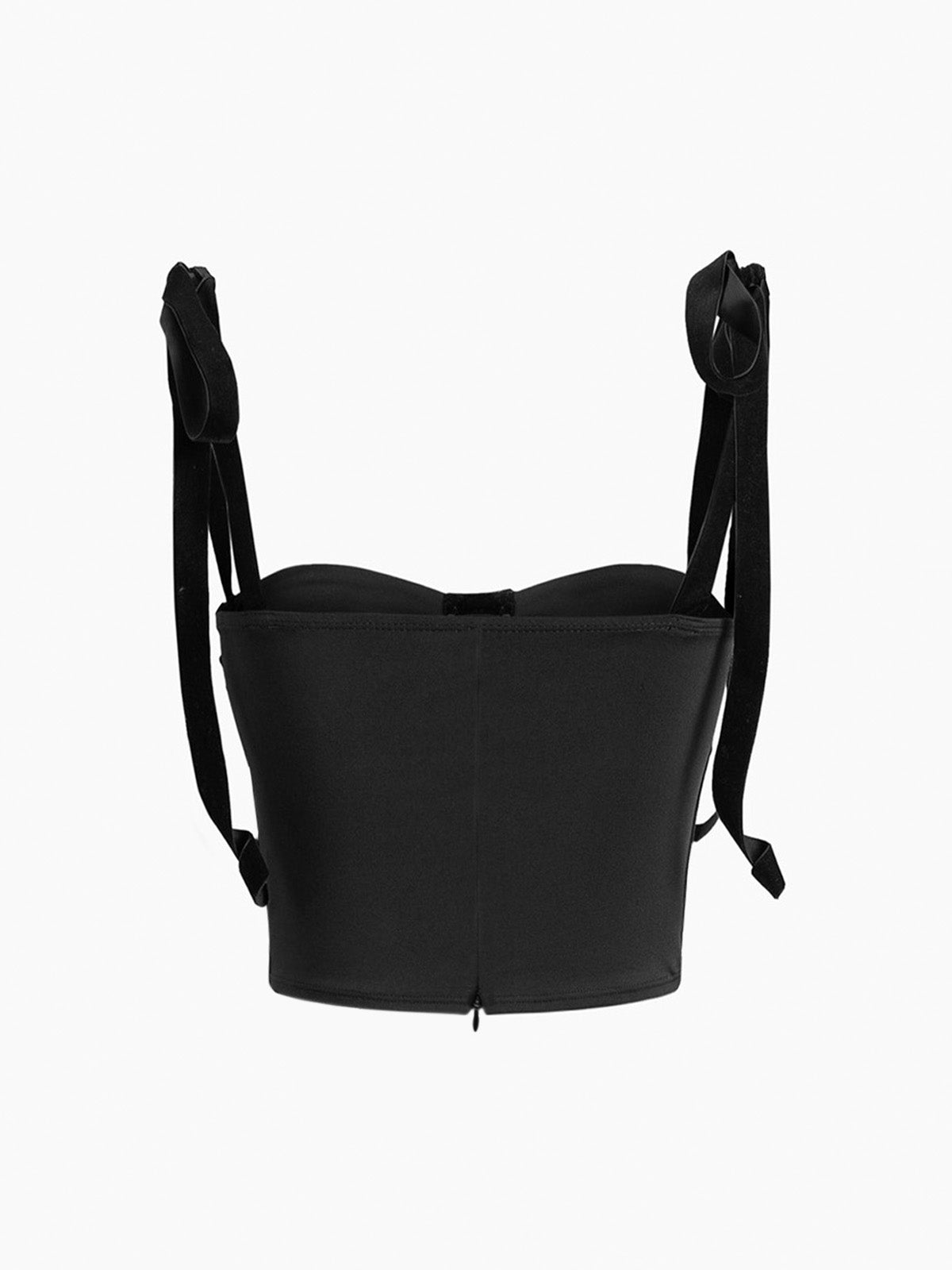 Restrictive Mesh Corset Crop Top
