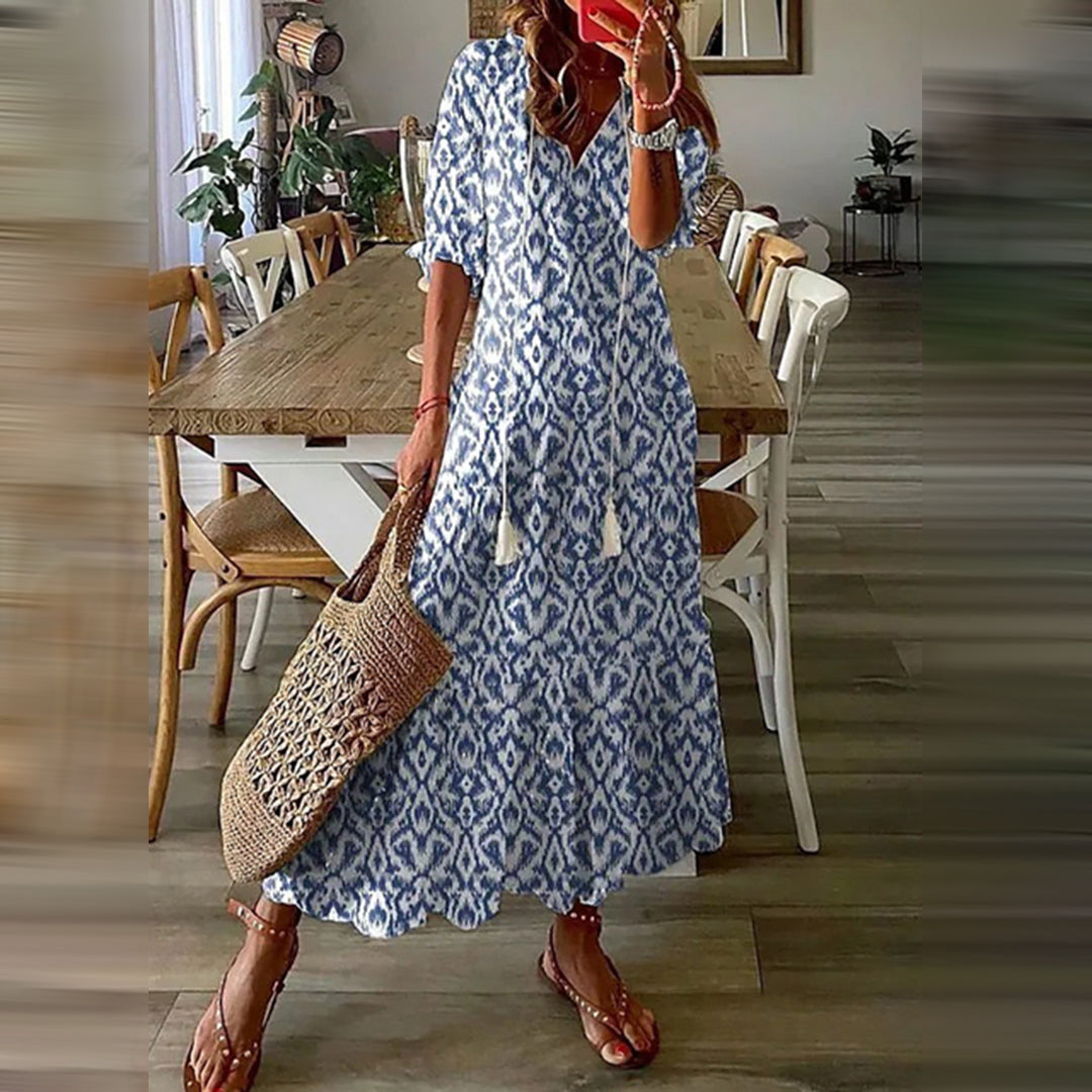 ESMAE™ - Boho Maxi Dress with Elegant Retro Patterns