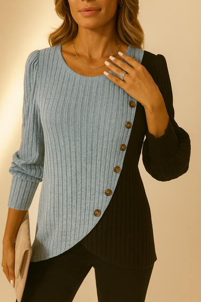 KAIA Lightweight Knit Long Sleeve Shirt