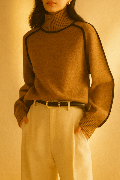ELOISE Contrast Knit Sweater
