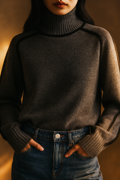 ELOISE Contrast Knit Sweater