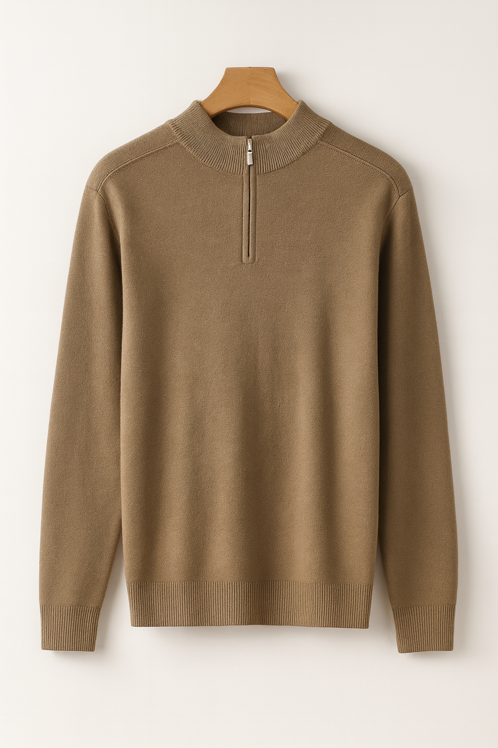 Zandre Wool Zip-Up Jumper