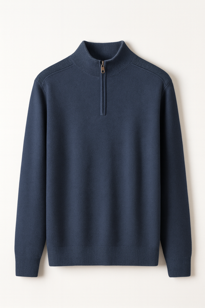 Zandre Wool Zip-Up Jumper