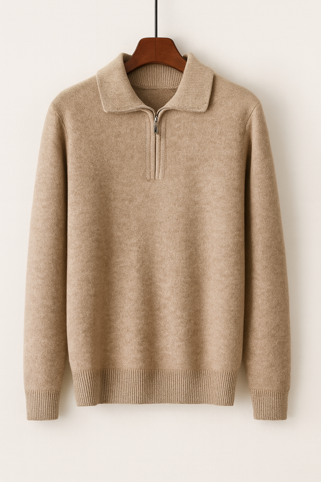 Nathan Cashmere Quarter-Zip Jumper