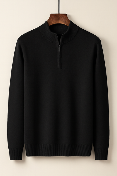 Nathan Cashmere Quarter-Zip Jumper