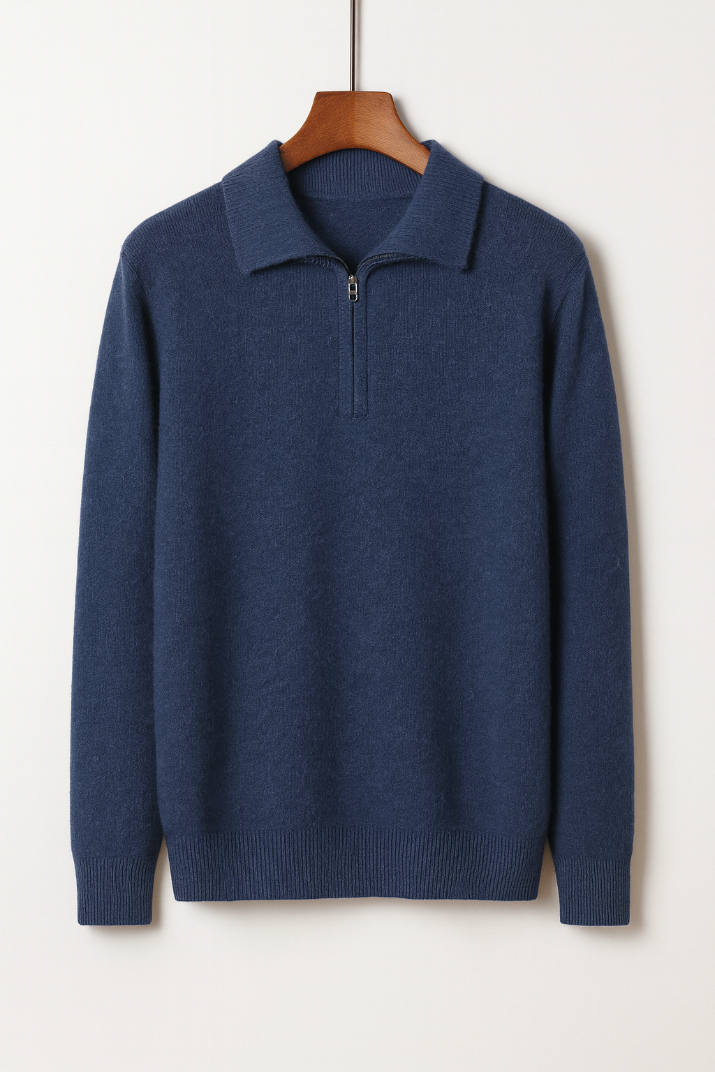 Nathan Cashmere Quarter-Zip Jumper