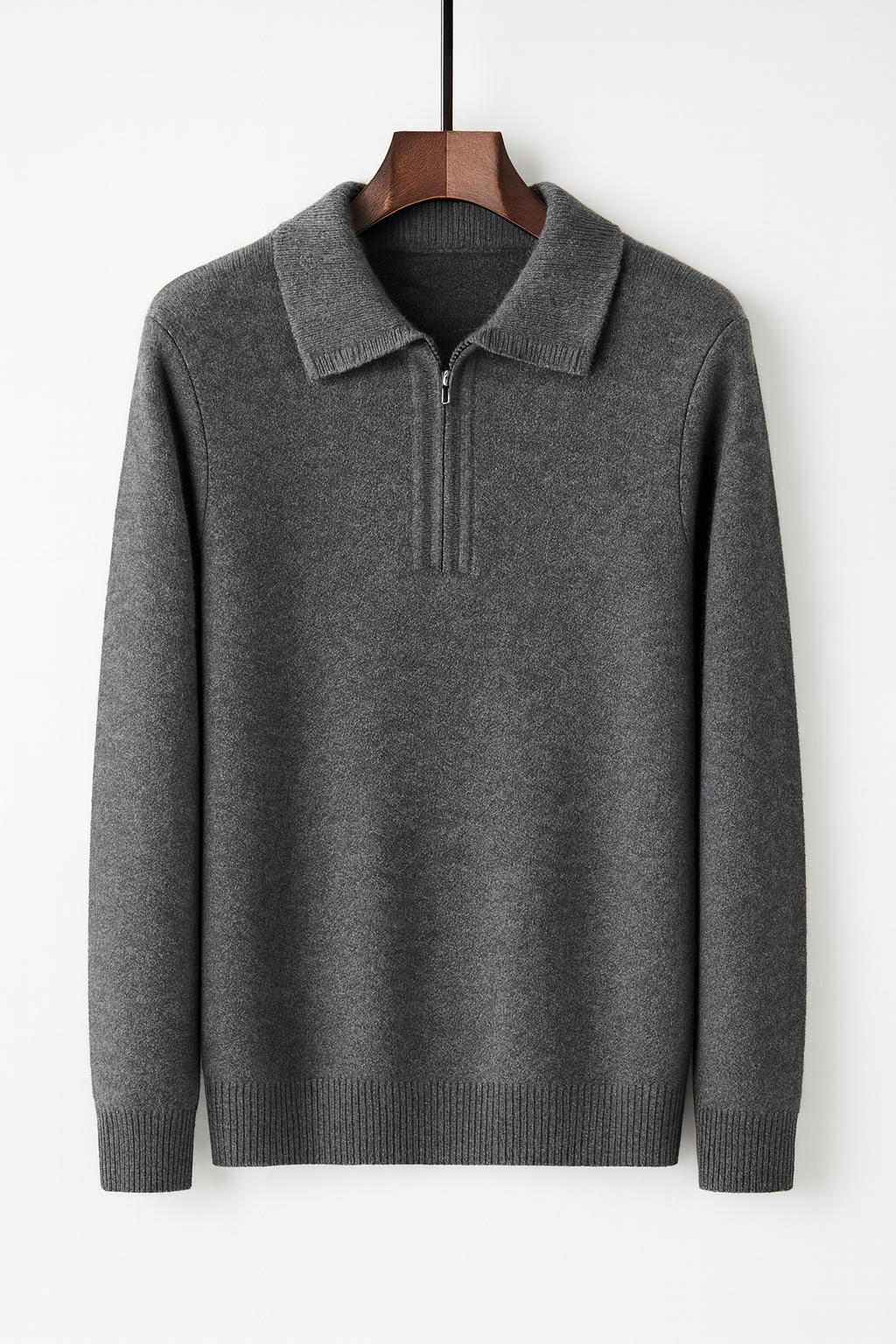 Nathan Cashmere Quarter-Zip Jumper