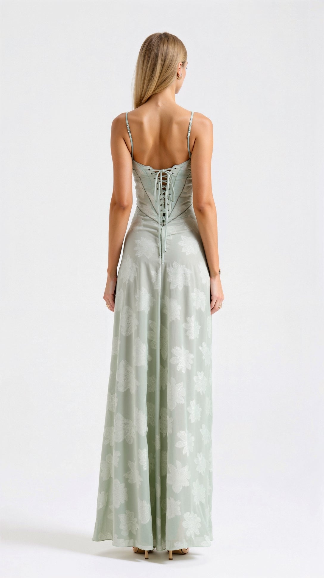 MOIRA - Long dress with thin straps